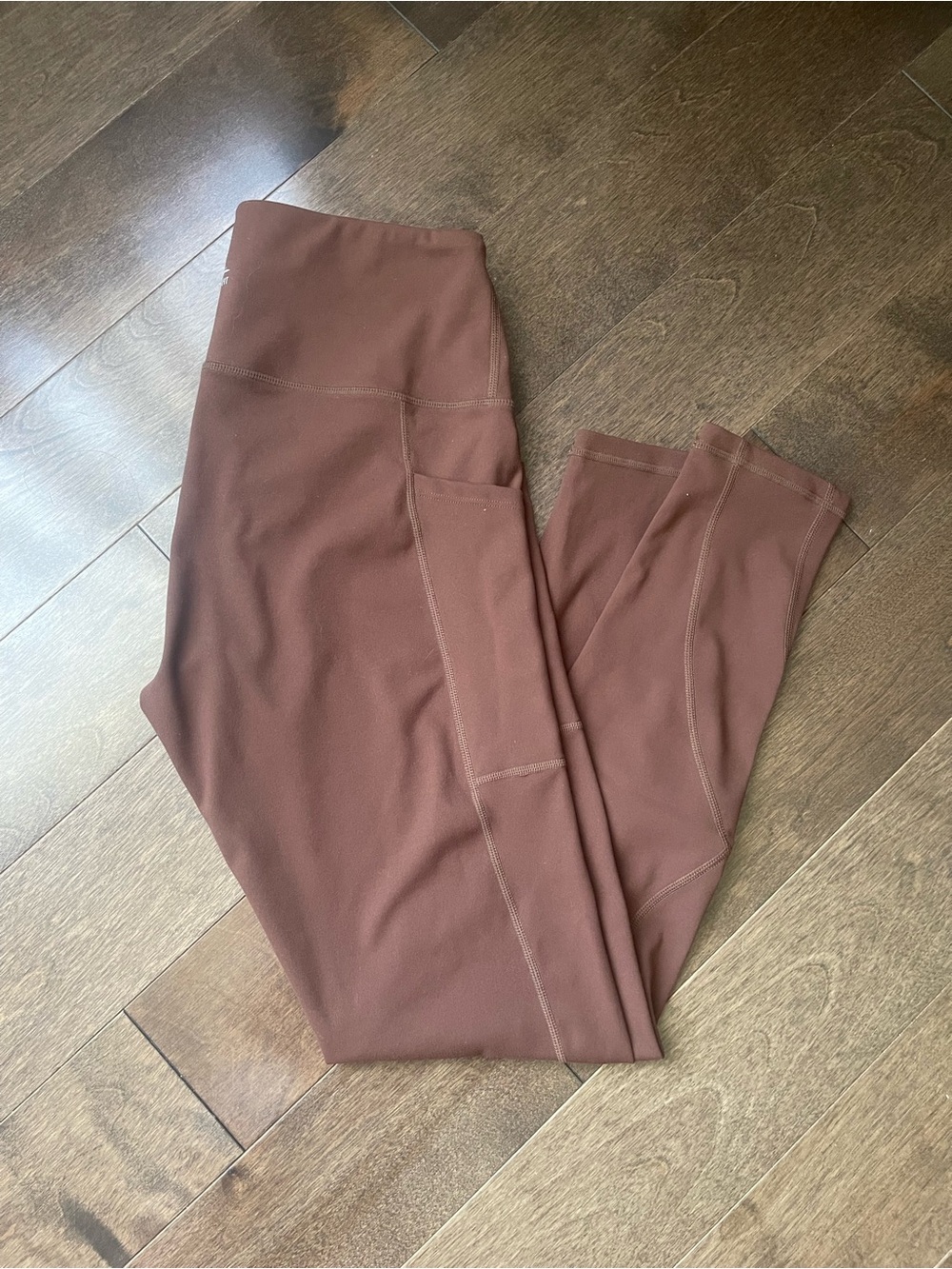 High-Waist Brown Active Leggings